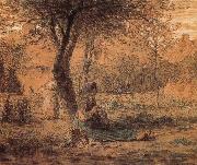 Jean Francois Millet Country yard oil on canvas